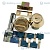 Mul-T-Lock замок дополнительный DB Hercular interactive профиль 164G золото 5ключей (51234440)