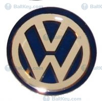 Наклейка логотип VW диаметр 14мм