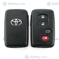 Toyota корпус смартключа 4(3+1) кнопки 