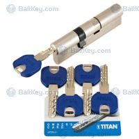 Titan цилиндр K66 ключ/ключ флажок никель 5ключей