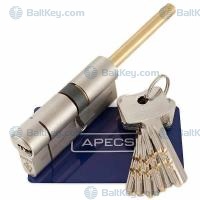 Apecs цилиндр N6-NI ключ/длинный шток флажок никель усиленный 5ключей