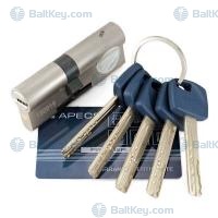 Apecs цилиндр Premier XR ключ/ключ флажок никель 5ключей