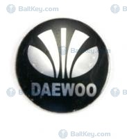 Наклейка логотип DAEWOO диаметр 14мм
