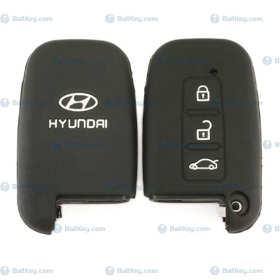 Чехол для смартключа Hyundai 3кнопки силикон