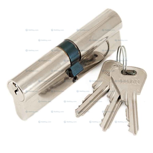 Titan цилиндр KХТ ключ/ключ флажок никель 3ключа