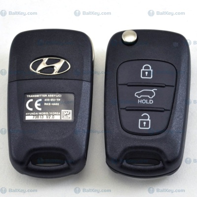 Hyundai выкидной ID60-6F 433МГц 3кнопки /433-EU-TP RKE-4A02/ ix20 оригинал