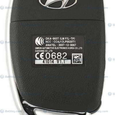 Hyundai выкидной ID46 PCF7936 433МГц 3кнопки OKA-865T (LM F/L-TP) IX35 2013-  оригинал
