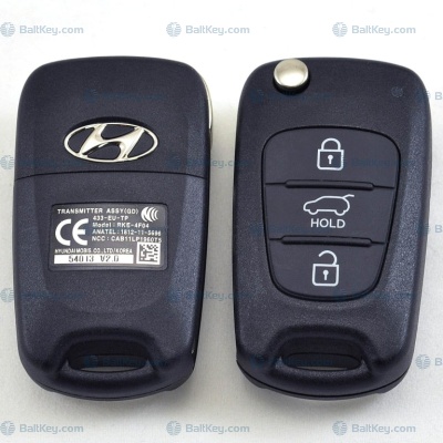 Hyundai выкидной ID60-6F 80bit 433МГц 3кнопки /433-EU-TP RKE-4F04/ i30 оригинал