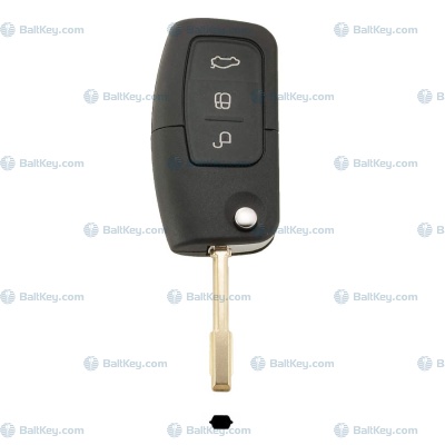 Ford выкидной ключ FO21 ID63 433МГц 3кнопки неоригинал
