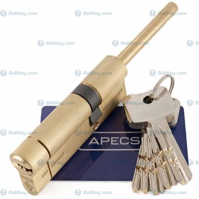 Apecs цилиндр N6-G ключ/длинный шток флажок латунь усиленный 5ключей