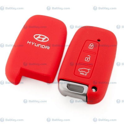 Чехол для смартключа Hyundai 3кнопки силикон