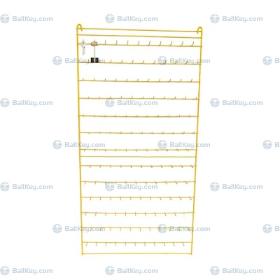 Стенд для ключей 143 крючка универсальный 52*105см 13рядов, L крючка общая/рабочая=60/40мм, диаметр 3мм